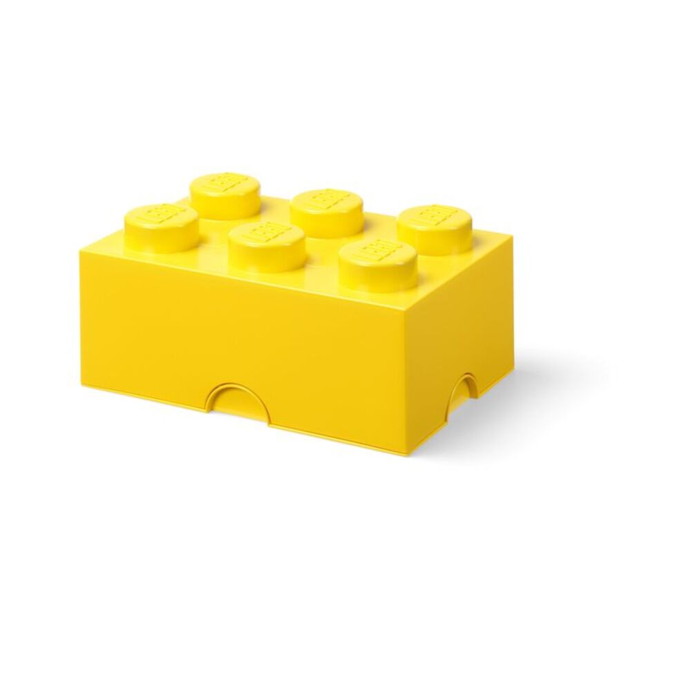 LEGO Storage Brick 6 Knobs, Bright Yellow COLLECTIBLES